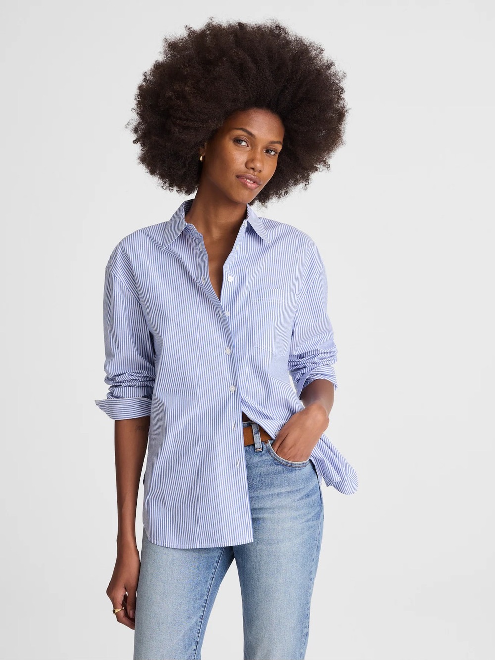 Madewell The Easy Shirt in Poplin XXS